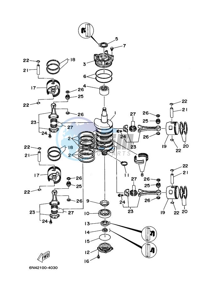 CRANKSHAFT--PISTON