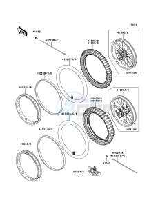 KX85 / KX85 II KX85-B5 EU drawing Tires