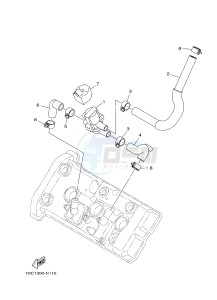 MT09 900 (1RCL 1RCM) drawing AIR INDUCTION SYSTEM