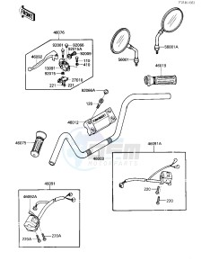 VN 700 A [LTD] (A1) [LTD] drawing HANDLEBAR