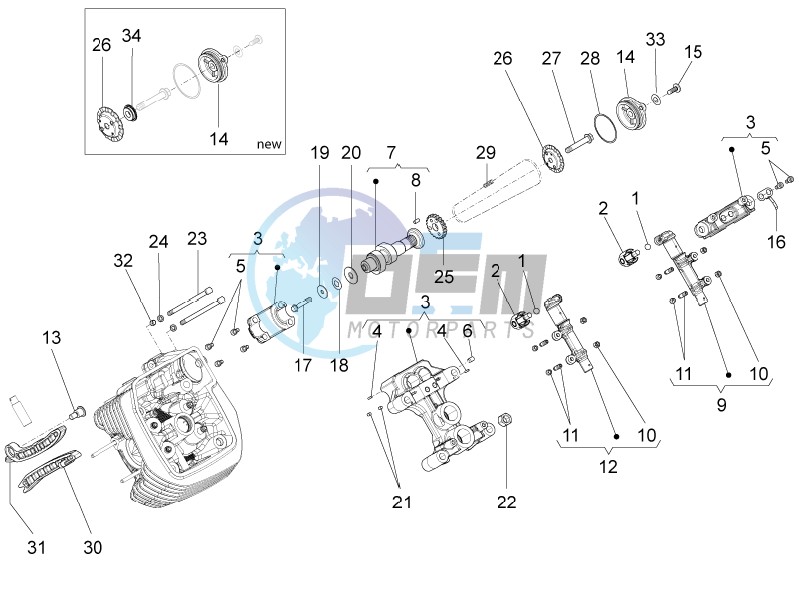 LH cylinder timing system