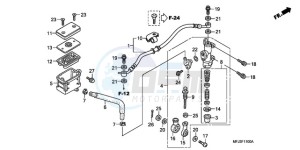 CBR600RRA France - (F / CMF 2F) drawing REAR BRAKE MASTER CYLINDER (CBR600RR)