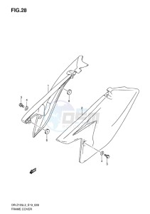 DR-Z125L EU drawing FRAME COVER