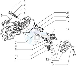 ICE 50 drawing Rear wheel shaft