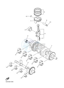 YZF-R1 YZF-R1E 998 R1 (2SG3) drawing CRANKSHAFT & PISTON