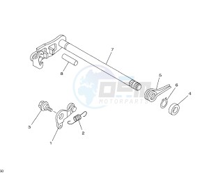 XT R BRA 125 drawing SHIFT SHAFT