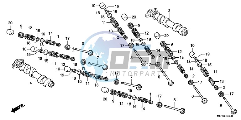 CAMSHAFT/VALVE (FRONT)