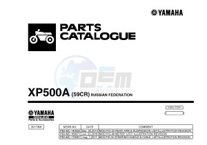 XP500A T-MAX T-MAX 500 (59CR) drawing .1-Front-Page