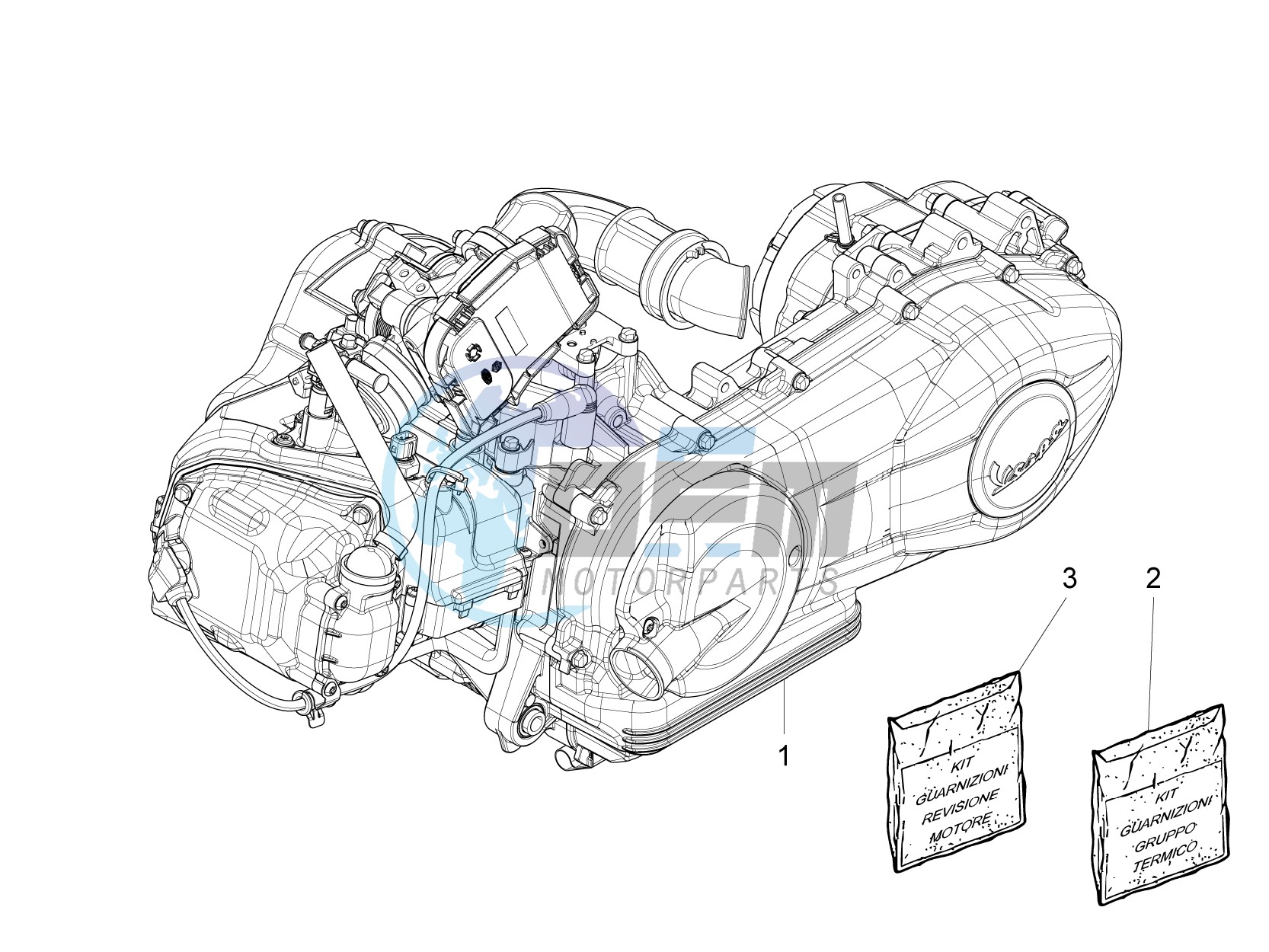 Engine, assembly