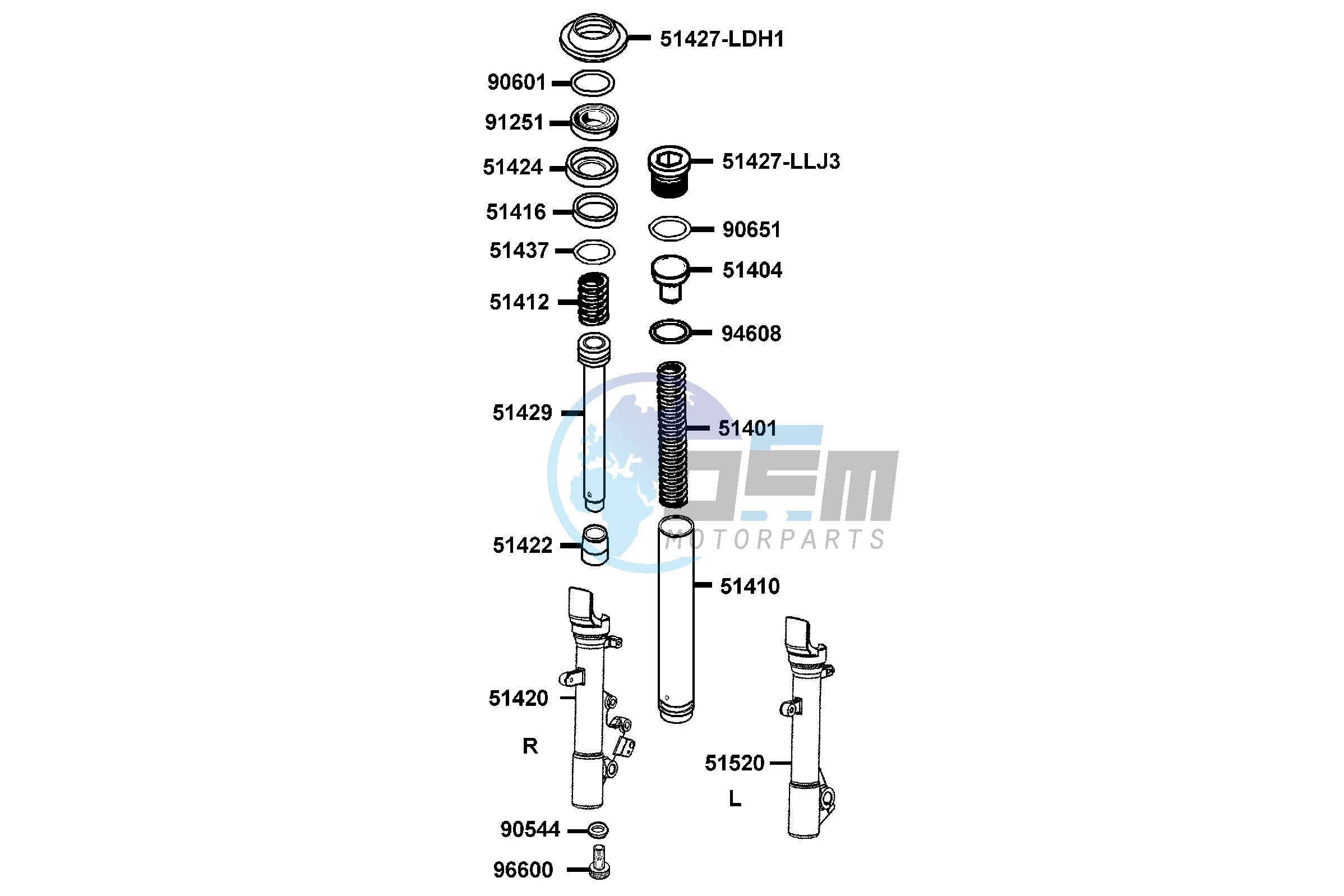 Separated Parts Of FrFork