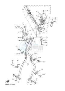 XJR1300C XJR 1300 (2PN4) drawing FRONT MASTER CYLINDER