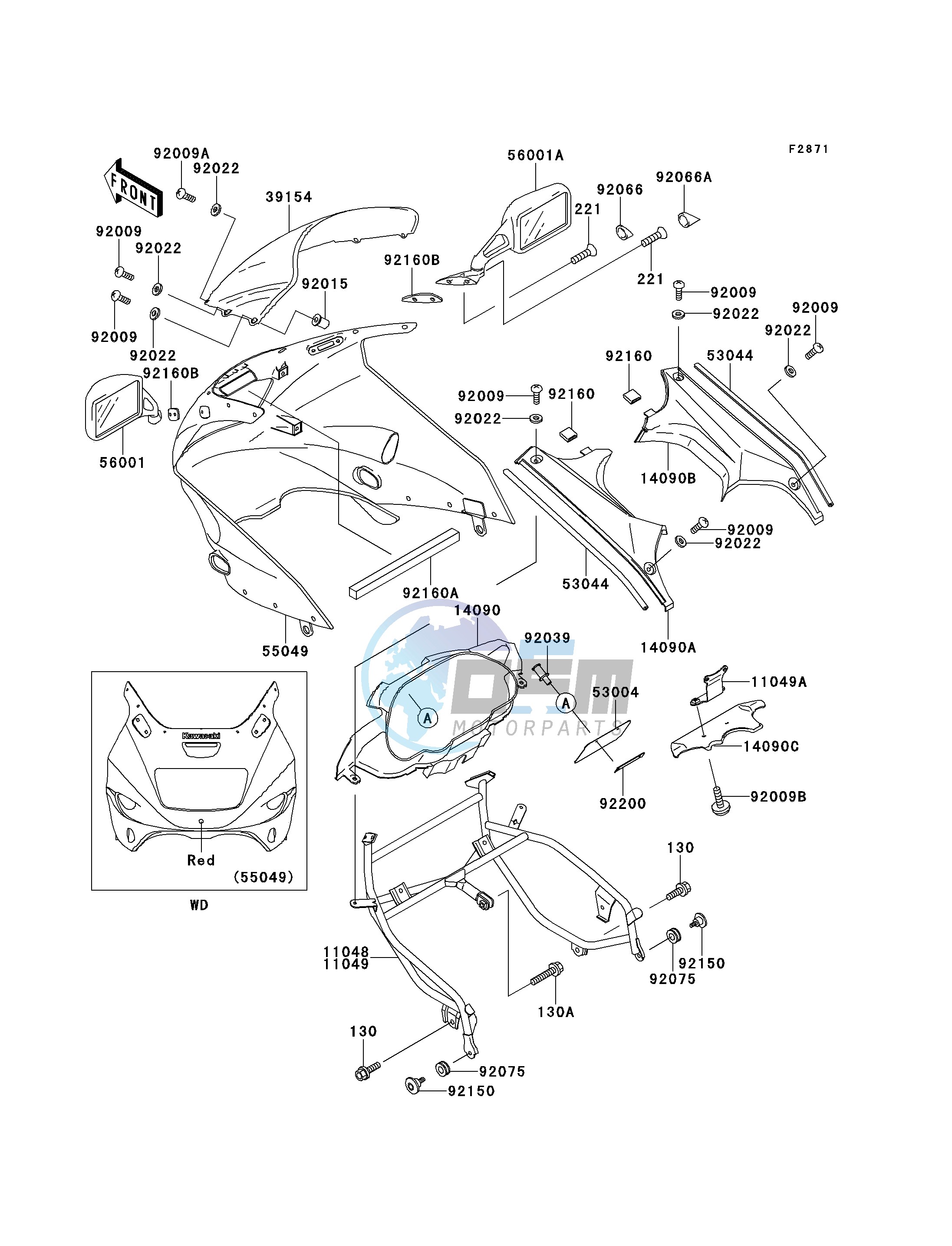 COWLING -- ZX1100-E1- -