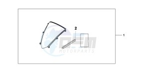 CBR600RAA F / CMF drawing WINDSCREEN