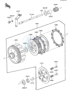 KXT 250 B [TECATE] (B1) [TECATE] drawing CLUTCH