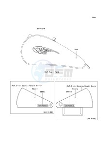 VN 800 A [VULCAN 800] (A10-A11) [VULCAN 800] drawing DECALS-- RED- --- A10- -