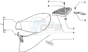 free 100 drawing Saddle - Rear carrier