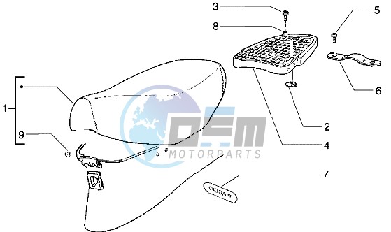 Saddle - Rear carrier