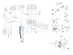 RSV4 1000 RR E4 ABS (NAFTA) drawing Front electrical system