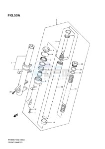 AN400 ABS BURGMAN EU-UK drawing FRONT FORK DAMPER