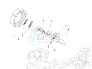 LX 125 4T 3V IE NOABS E3 (APAC) drawing Rear brake - Brake jaw