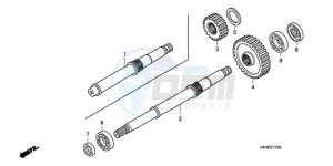 TRX420FMA Europe Direct - (ED / 2ED 4WD) drawing FINAL SHAFT