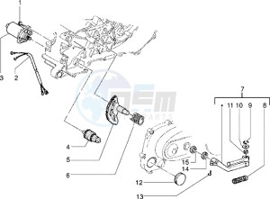 NRG 50 Extreme ZAPC220-210 drawing Starting motor-starter lever