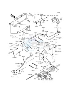 MULE 610 4x4 KAF400AGF EU drawing Front Brake Piping