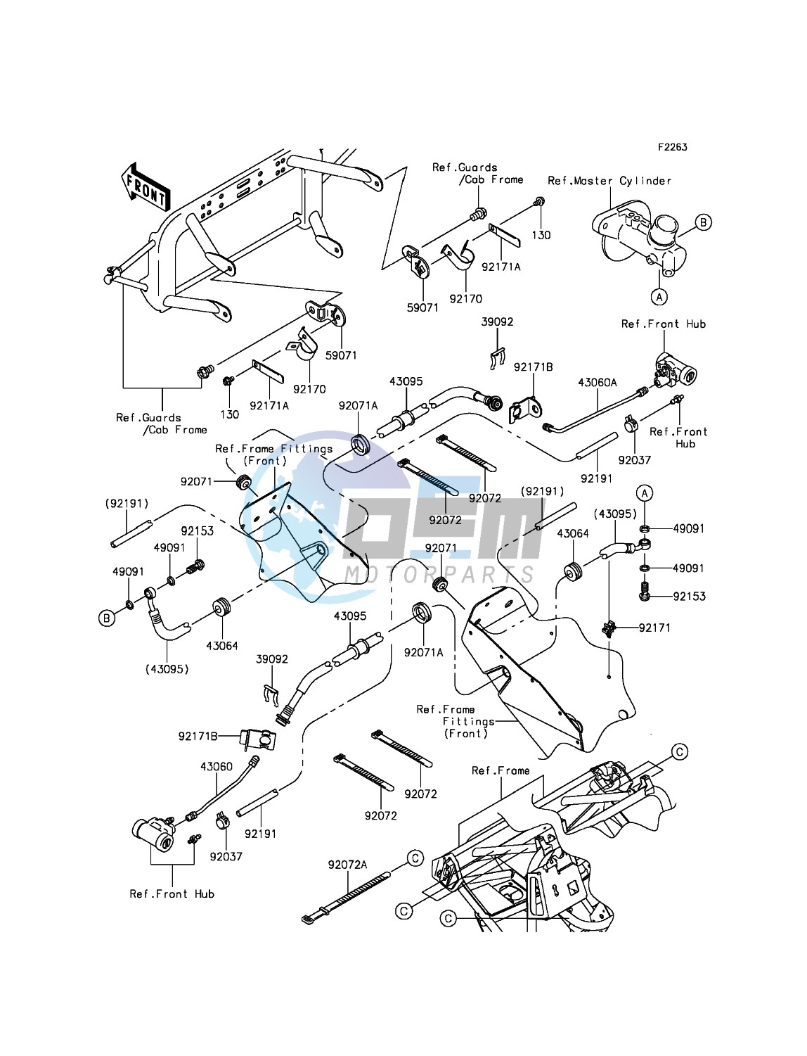 Front Brake Piping