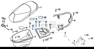 ALLO 50 (45 KM/H) (AJ05WA-EU) (L8-M0) drawing SEAT REAR GRIP