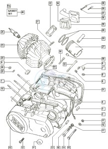 LUXE_25_Y-K2 50 Y-K2 drawing Crankcase-cylinder