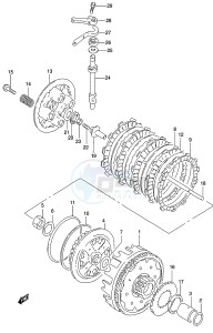 GZ250 (K2) drawing CLUTCH