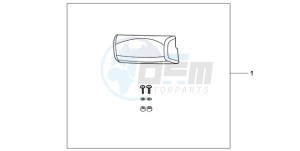 XL700V9 F / CMF drawing TOP BOX PILLION PAD (TOP)