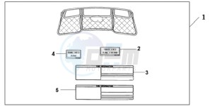 GL18009 Australia - (U) drawing INNER TRUNK LID ORG