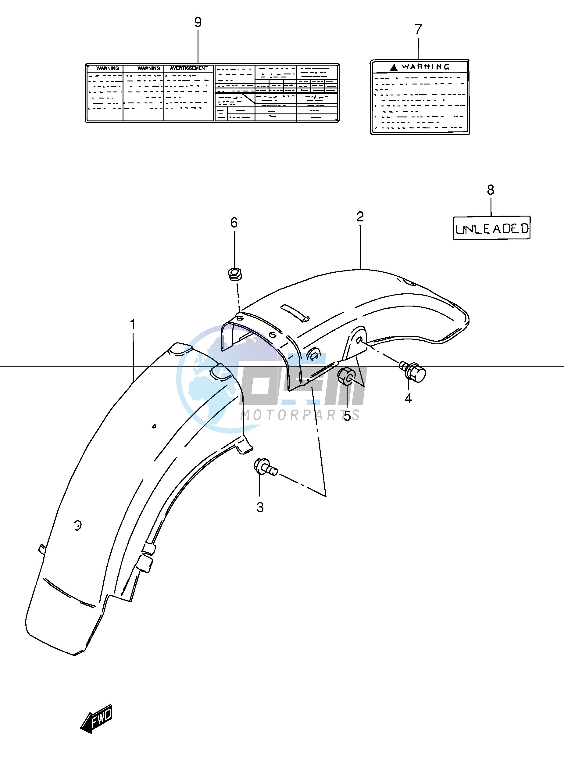 REAR FENDER (MODEL K1)