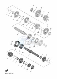 NIKEN MXT850 (BD5F) drawing TRANSMISSION