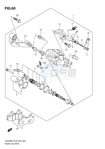 AN400 (E3-E28) Burgman drawing REAR CALIPER