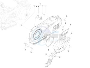 GTS 125 4T E4 ABS (EMEA) EU, GB) drawing Crankcase cover - Crankcase cooling