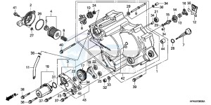 TRX420FPMC TRX420 ED drawing FRONT CRANKCASE COVER