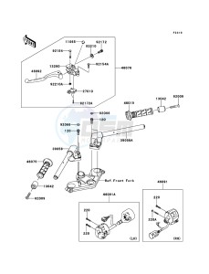 NINJA 250R EX250KBFA GB XX (EU ME A(FRICA) drawing Handlebar