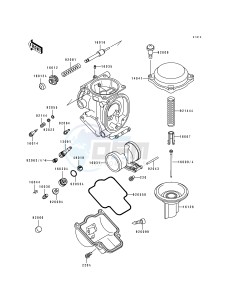 ZX 750 L [NINJA ZX-7] (L1-L3) [NINJA ZX-7] drawing CARBURETOR PARTS