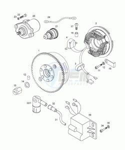 QUADRO_NL_L1 50 L1 drawing Magneto assembly-electric starter