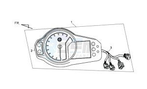 WOLF 250EFI drawing DASHBOARD / SPEEDOMETER CABLE / WIRING HARNASS