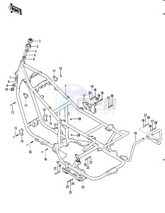 KLT 250 A [KLT250] (A1) [KLT250] drawing FRAME_FRAME FITTINGS -- 82 A1- -