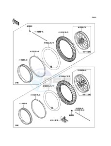 KX85 / KX85 II KX85B9F EU drawing Tires