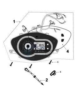 TWEET 50 V PRO (ALL) drawing SPEEDOMETER