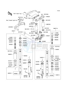 VN 2000 F [VULCAN 2000 CLASSIC LT] (6F-7F) F6F drawing FRONT FORK