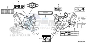 NC700SDD NC700S Dual Cluth ABS 2ED drawing CAUTION LABEL