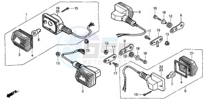 CB250 drawing WINKER