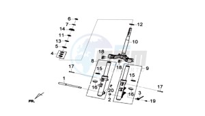 GTS 125I L6 drawing FRONT FORK/ STEERING HEAD BEARING / FRONT FORK