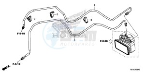 CB500F Europe Direct - (ED) drawing BRAKE PIPE